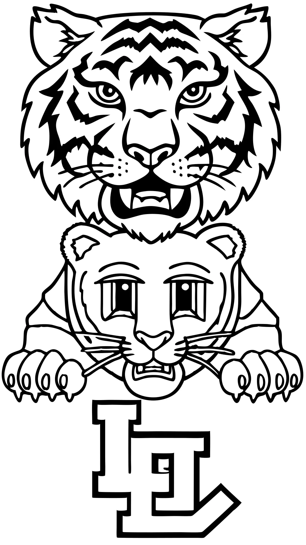 lsu coloring pages